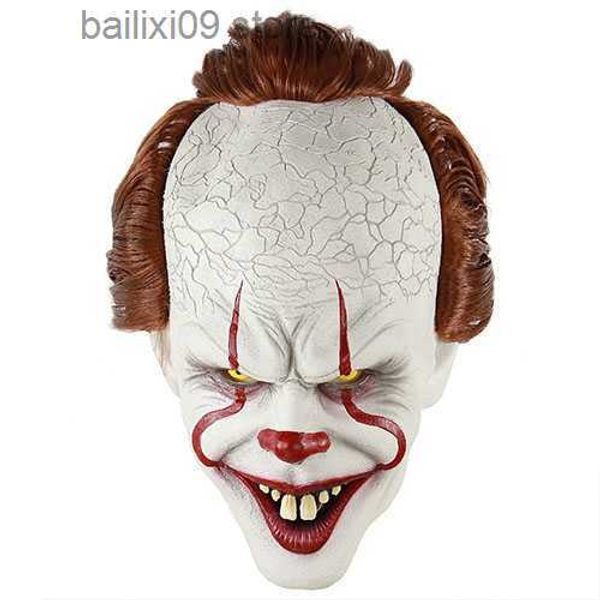 Maschere per feste Clown Silicone Back Soul Mask Cos Set testa Puntelli horror di Halloween Lattice naturale Codice adulto Vendita calda Maschera divertente di Halloween T230927