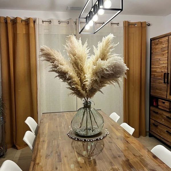 Faux floralgrüne 10pcs hohe 80 cm Boho Dekor Groß getrocknetes Pampas Gras für Vase Füllstoff Bauernhaus Home Party Hochzeitsdekor Pompas Blumenarrangement 230926