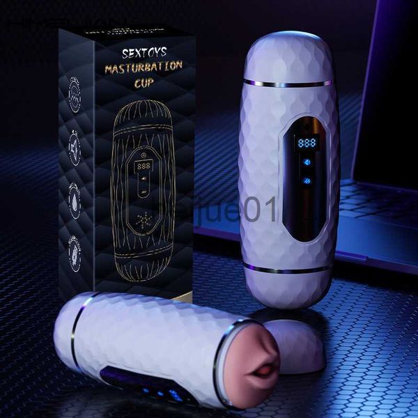 Masturbadores Sucção Automática Dupla Contagem Masculino Brinquedos Sexuais Masturbador Cup para Homem Real Buceta Vagina Equipamento Máquina Adulto Homens Bens X0926