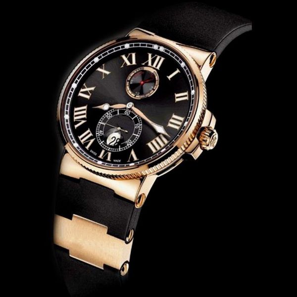Orologio da uomo più venduto con quadrante nero in acciaio inossidabile movimento automatico orologio da polso da uomo orologi meccanici UN10258s