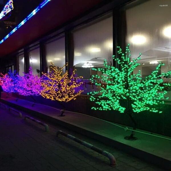 Weihnachtsdekorationen NweLED Kirschblütenlicht 864 Stück LED-Glühbirne 1,8 m Höhe 110 220 VAC Sieben Farben zur Auswahl Beleuchtungslandschaft
