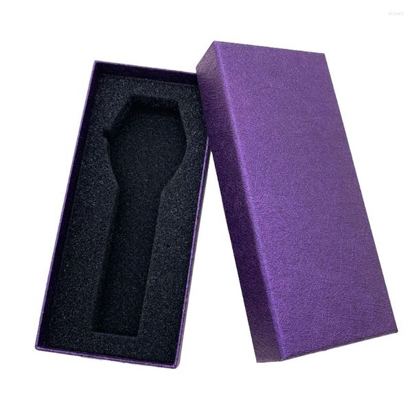 Scatole per orologi Porta scatole Cuscini rettangolari Organizer per riporre gioielli Bracciale Custodia regalo (Viola)