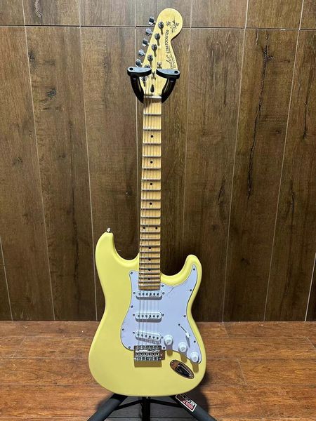 Novo! Escala recortada, captadores Dimarzio, guitarra Yngwie Malmsteen, guitarra elétrica Big Head ST, amarelo creme