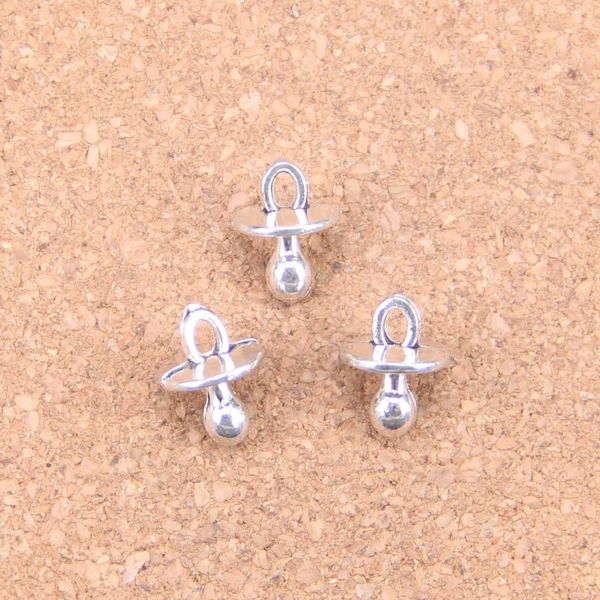 Charms 20 Stück Baby Schnuller Binky Beißring 13x10x10mm Antike Anhänger Vintage Tibetsilber Schmuck DIY für Armband Halskette