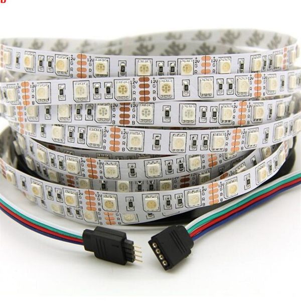 Hohe Birght 5M 5050 LED Streifen Licht Warm Weiß Rot Grün RGB Flexible 5M Rolle 300 Leds 12V außen Ribbon226L