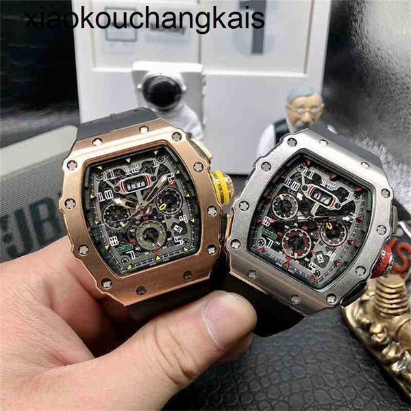 Richasmills Relógio Milles ZF Factory Movimento Automático Tourbillon Superclone MENS MECHONICS MILLES ASSURS DE PROBLEMAS DE VIR