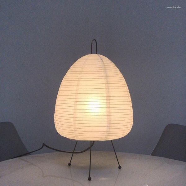 Lâmpadas de mesa japonesas lanterna de papel de arroz led lâmpada de chão sala de estar quarto nórdico pós-moderno el bb artístico criativo decoração de cabeceira