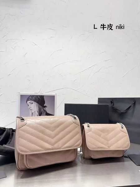 Orijinal yüksek kaliteli moda çantası tasarımcısı lüks kadın marka klasik tarzı deri omuz eğik çanta ~ sll195np