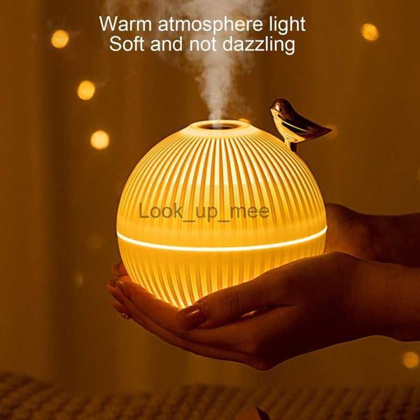Luftbefeuchter Lark Bird Light Luftbefeuchter Nachtlampe mit Ständer Cool Mist Luftbefeuchter Einstellbare Helligkeit USB-Aufladung Dekorativ YQ230927
