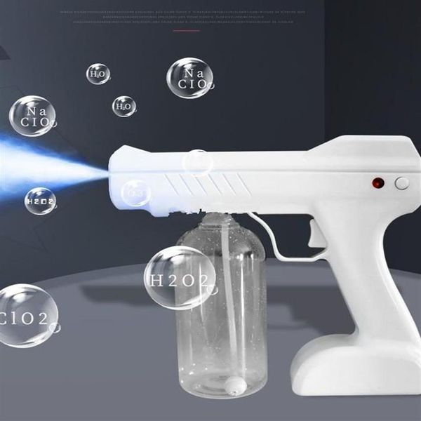 800ml esterilizador de pistola sem fio carregável Blue Ray Nano pulverizador desinfetante FS9001287d
