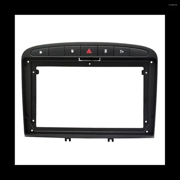 Polegada 2din fáscia do carro para 408 308 08-16 estéreo painel traço montagem instalação dvd quadro kit in-dash