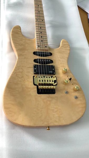 Ome E-Gitarre, 6 Saiten, Quilted Maple, aktiver Tonabnehmer