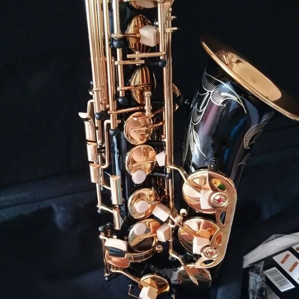 Профессиональный альт-саксофон ми-бемоль, черный золотой ключ 82Z, классическая модель саксофона, джазовый инструмент 00