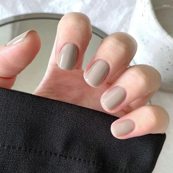 Unhas falsas imprensa nas pontas das unhas destacável ultra-fino artificial capa completa arte manicure decoração remendos curtos