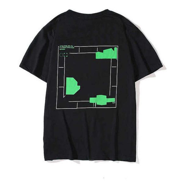 Classici Magliette da uomo di lusso Offerta di marca T-shirt Moda Indietro Arrow x Printd Uomo Donna Eur Taglia Tops Tees T-shirt bianca nera T-shirt manica corta Hip Hop LHMB