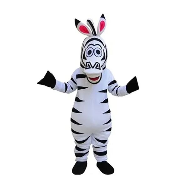 Venda de fábrica quente madagascar zebra frango mascote trajes adulto tamanho urso dos desenhos animados traje de alta qualidade festa de halloween