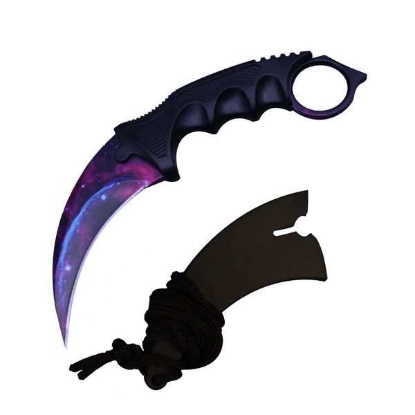 Mes 2023klassiek populair vast mes met schede csgo Karambit mes Outdoor survival tactiek Camping jacht Zelfverdedigingstool 1RWB