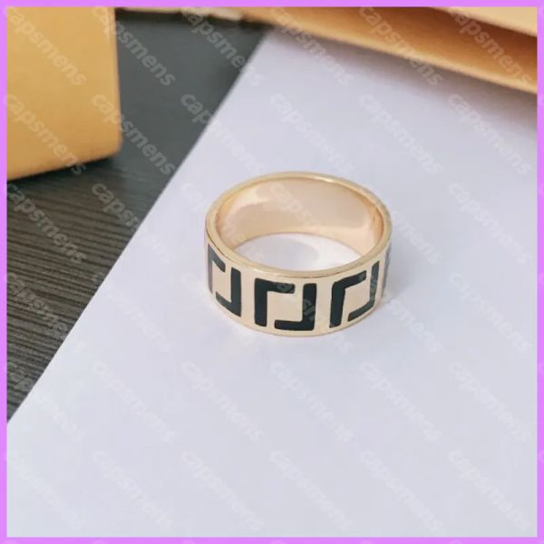 Designer simples anéis letras de ouro feminino anel de alta qualidade designers jóias masculino para festa clássico amor senhoras la bague. G239276BF