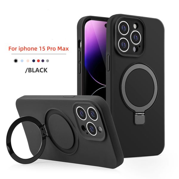 Custodie magnetiche in silicone liquido 2 in 1 per iPhone 15 13 12 11 14 Pro Max Mini XS XR X 8 Plus per custodia Magsafe Accessori per telefoni con protezione per lenti