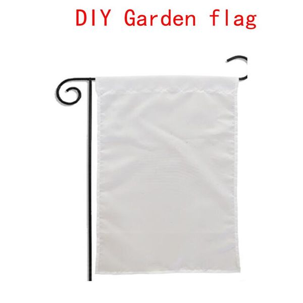 sublimazione Bandiera da giardino vuota Bandiere da giardino americane stampa a trasferimento termico Banner da giardino banner vuoti dimensioni 30 * 45 cm