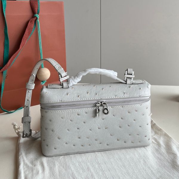 7A+ Designer -Taschen Strauß Kuhlatten -Schulterhandtaschen Innen aus Schaffell 19 cm hoher Nachahmung mit Kiste