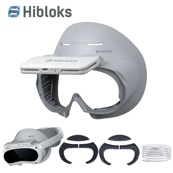 VRAR Accessorise Hibloks VR-Gesichtsabdeckung für Pico 4-Schnittstelle mit Kühler, coole Maske, verbreitertes Augenpolster, Ersatz für PICO4-Zubehör 230927