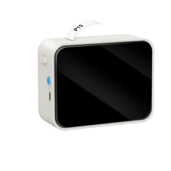 Stampante per etichette wireless P15 Mini macchina portatile per etichettatura termica Bluetooth portatile con nastro adesivo per etichette per uso domestico