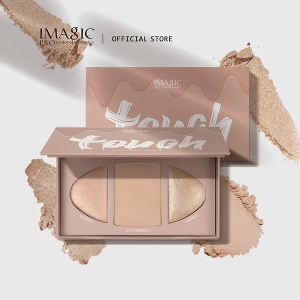 Concealer IMAGIC 3Color Highlighter Shading Matte Contour Powder 2 in 1 Palette Shimmer Makeup Brighten Highgloss Cosmetics 230927