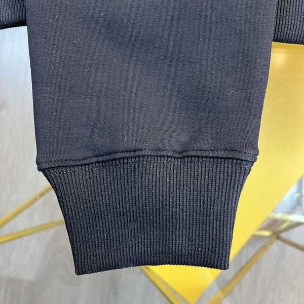 Herren Hoodies Sweatshirts Designer Buchstabe Lederkarte Pocket Micro breiter runder Nacken Langarm Sweatshirt Rowey Ow Ba