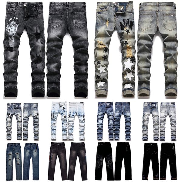 Jeans, lang, Herren, Designer, Herren, Taillenumfang 28–34, M, L, XL, 2XL