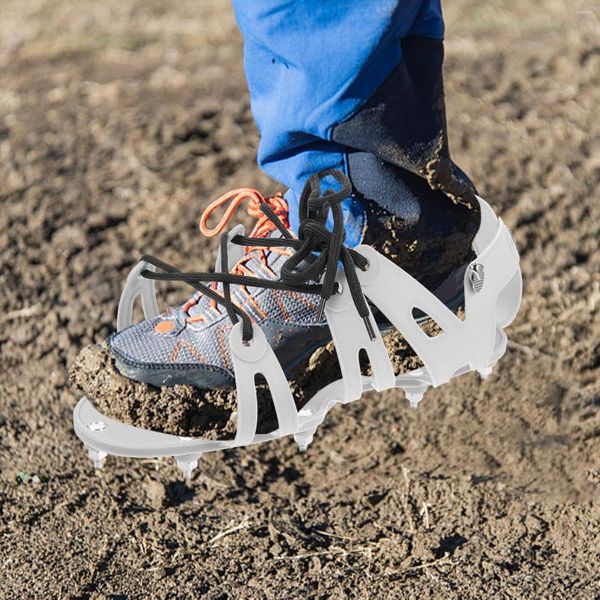 Dekoratif Çiçekler Ayarlanabilir Çim Havalandırıcı Ayakkabı Sandalet Şişme Veranda Toprak Yard Araç Kılavuzu PP Kolay montaj