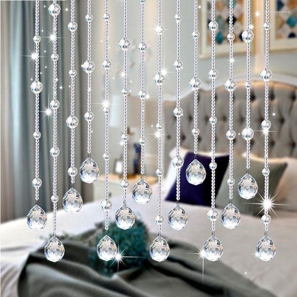 Cortina de luxo cristal vidro grânulo sala estar quarto janela porta casamento pano fundo decoração suprimentos chegada rápida