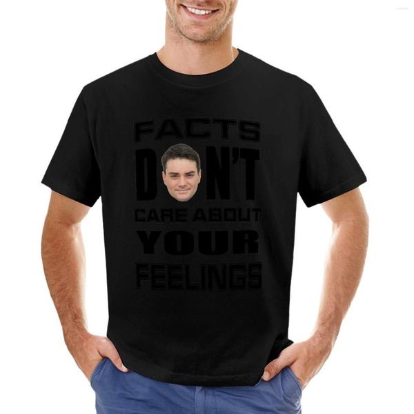 Herren Polos Fakten Don't Care About Your Feelings 6 T-Shirt Schwarzes T-Shirt Anime Übergroße kurze Kleidung