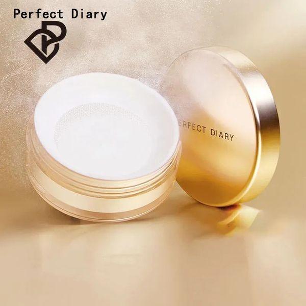 Gesichtspuder Perfect Diary Loose mit Puff Mineral Wasserdicht Matte Setting Finish Makeup Oilcontrol Professionelle Kosmetik 230927