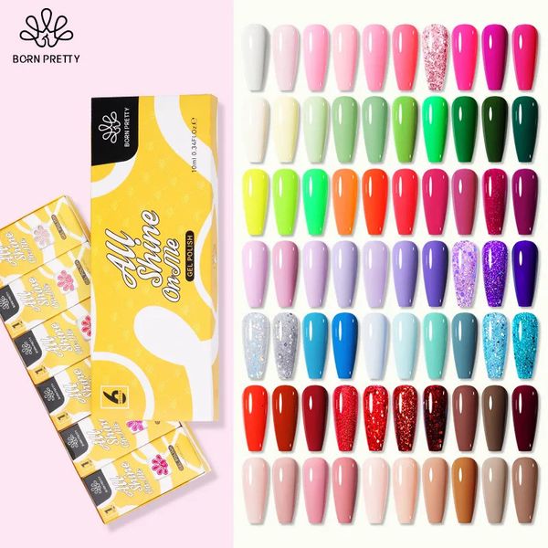 Nail Art Kits Nude Color Gel Polish Kit 6 Flaschen für Maniküre Soak Off UV LED Lampe Design 230927