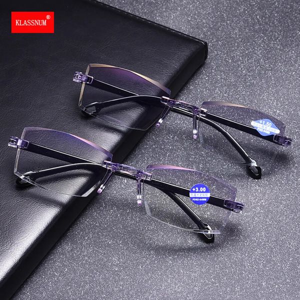 Óculos de sol quadros óculos inteligentes com ajuste automático homens lupas leitura glase anti-luz azul 1.0-4.0 óculos 230928