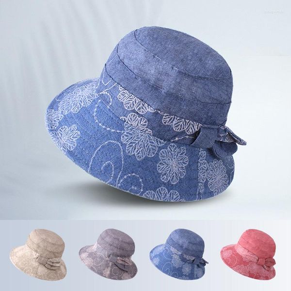 Cappelli a tesa larga Cappello da sole estivo Cappello da secchiello traspirante per donna Arco pieghevole Grande protezione solare da spiaggia da viaggio all'aperto femminile Panama