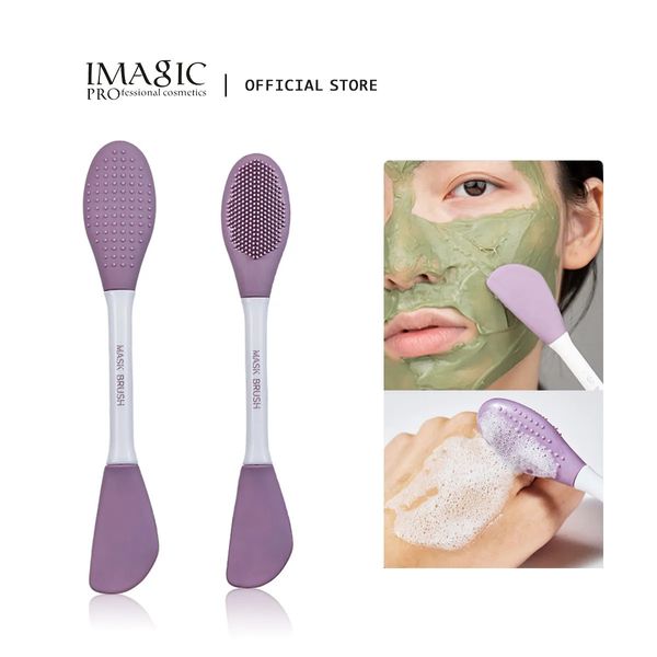 Strumenti di pulizia Accessori IMAGIC Maschera detergente in silicone Pennello 2 In1 Cura della pelle Scrub Esfoliante Pori Punti neri profondi 230927