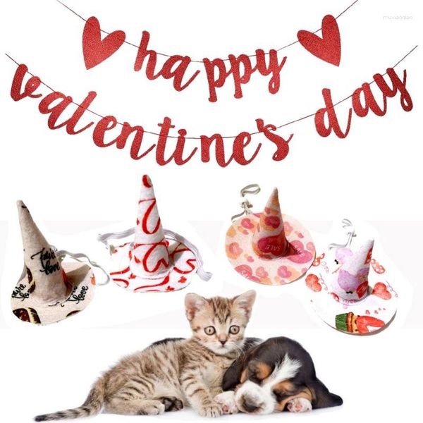 Hundebekleidung, Valentinstag, Katze, Welpen, Kostüme, Geschenk, Hut, Fellpflege, Haarnadeln, Zubehör