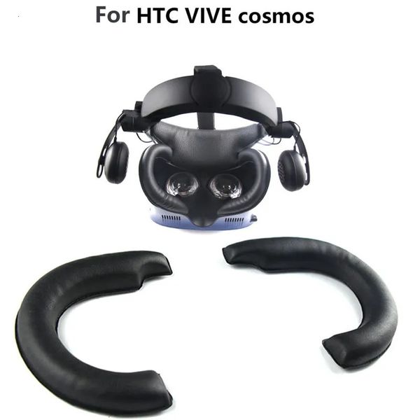 VRAR Accessorise Мягкая кожа VR Маска для глаз для HTC VIVE Cosmos Гарнитура Защита от пота Лицевая накладка Сменные аксессуары Запчасти 230927