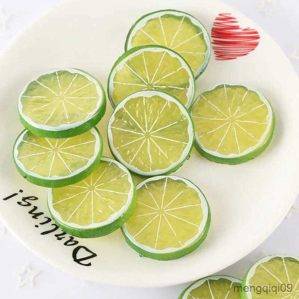 Decorações de natal frutas artificiais simulação limão laranja fatias natal ornamento frutas cozinha casamento decoração limão