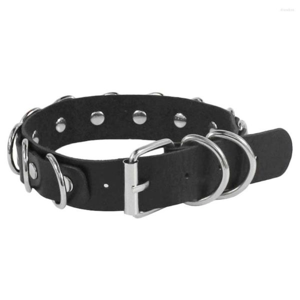 Choker Punk Kragen Halskette Mode Leder Verstellbare Schlüsselbein Kette Rock Doppelschicht Halsband Frauen