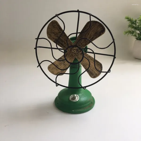 Estatuetas decorativas que vendem decoração de casa vintage retrô ventilador bar decoração zakka artesanato em resina