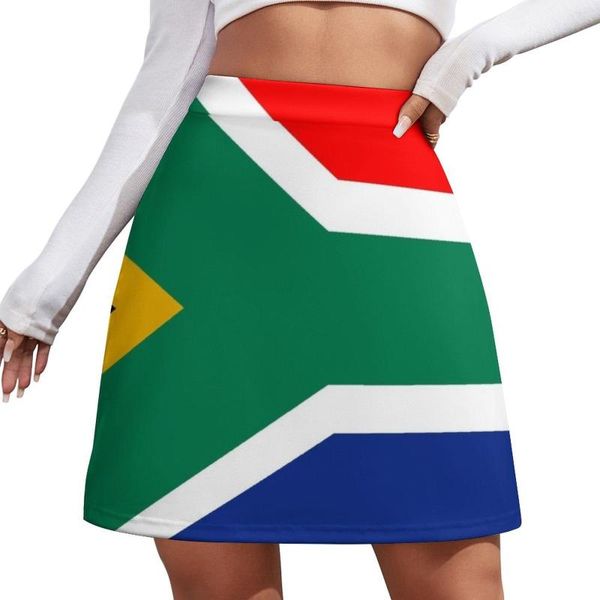 Юбки Мини-юбка с флагом Южной Африки. Мини-юбка для девочек. Женщина в платьях.