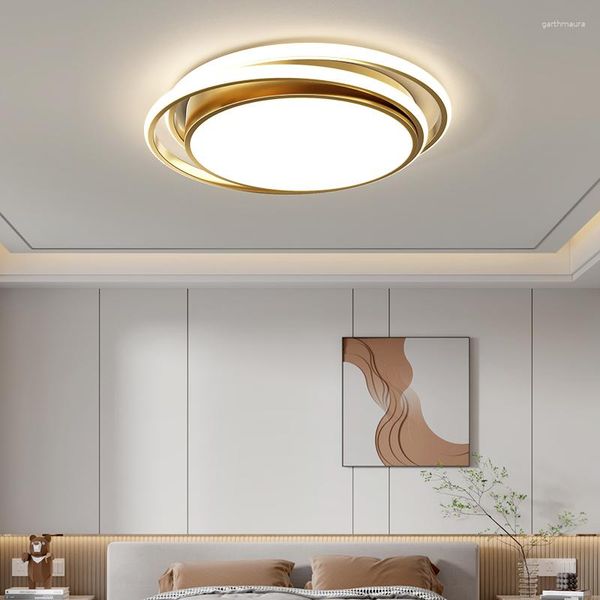 Deckenleuchten, modernes LED-Licht, rund, minimalistisch, für Schlafzimmer, Wohnzimmer, Studie, Kronleuchter, Lampe, Esszimmer, RC-Dimmung