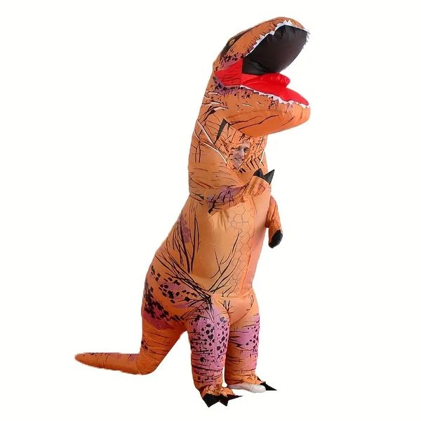 1 Set Halloween Tyrannosaurus Rex Dinosauro Senza Testa Vestiti Gonfiabili Festival Prom Party Divertente Costume Gonfiabile Vestito Cosplay