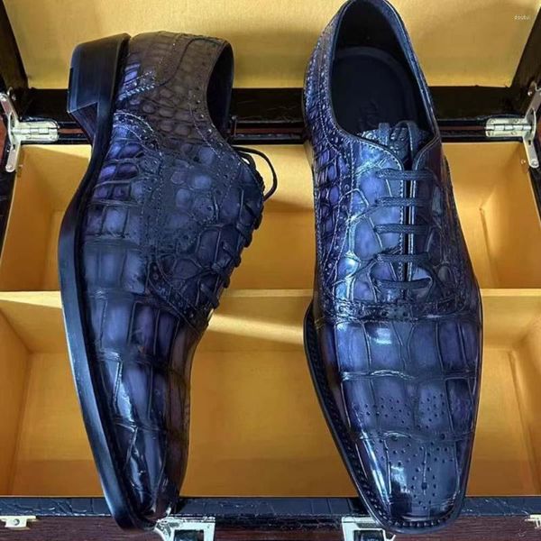 Модельные туфли Eyugaoduannanxie, прибытие из крокодиловой кожи для мужчин, цвет кисти, мужские формальные кроссовки