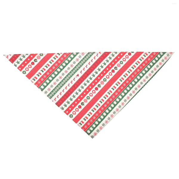 Trajes de gato Natal Cachorro Bandana Xmas Bib Holiday Pet Costume Outfit Triângulo Cachecol