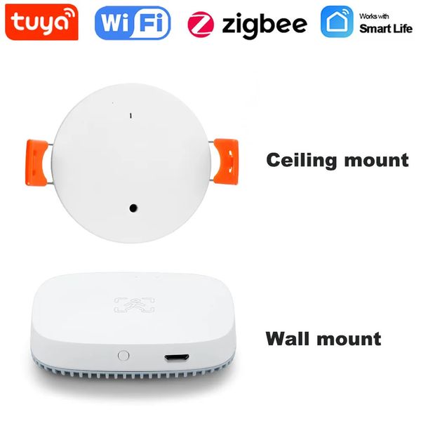 Outros Eletrônicos Tuya Smart WiFiZigBee Detector de Presença Humana Onda Radar Sensor de Detecção de Luz Luminosidade 2 em 1 Função Monitor Remoto 230927