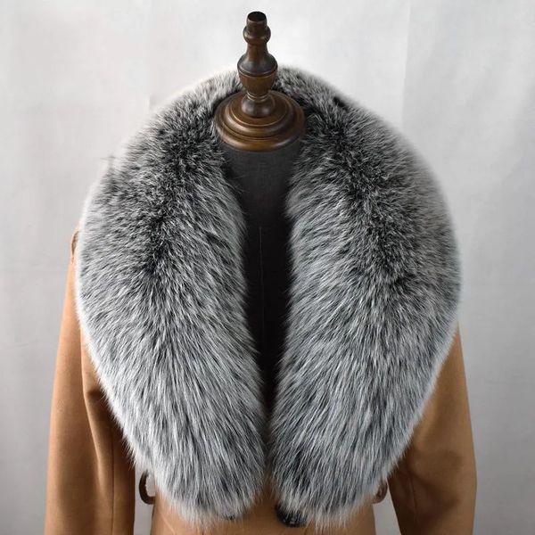 Sciarpe 100 Collo in vera pelliccia naturale per giacca da donna e da uomo Scaldacollo di grandi dimensioni Sciarpa Scialli 230927
